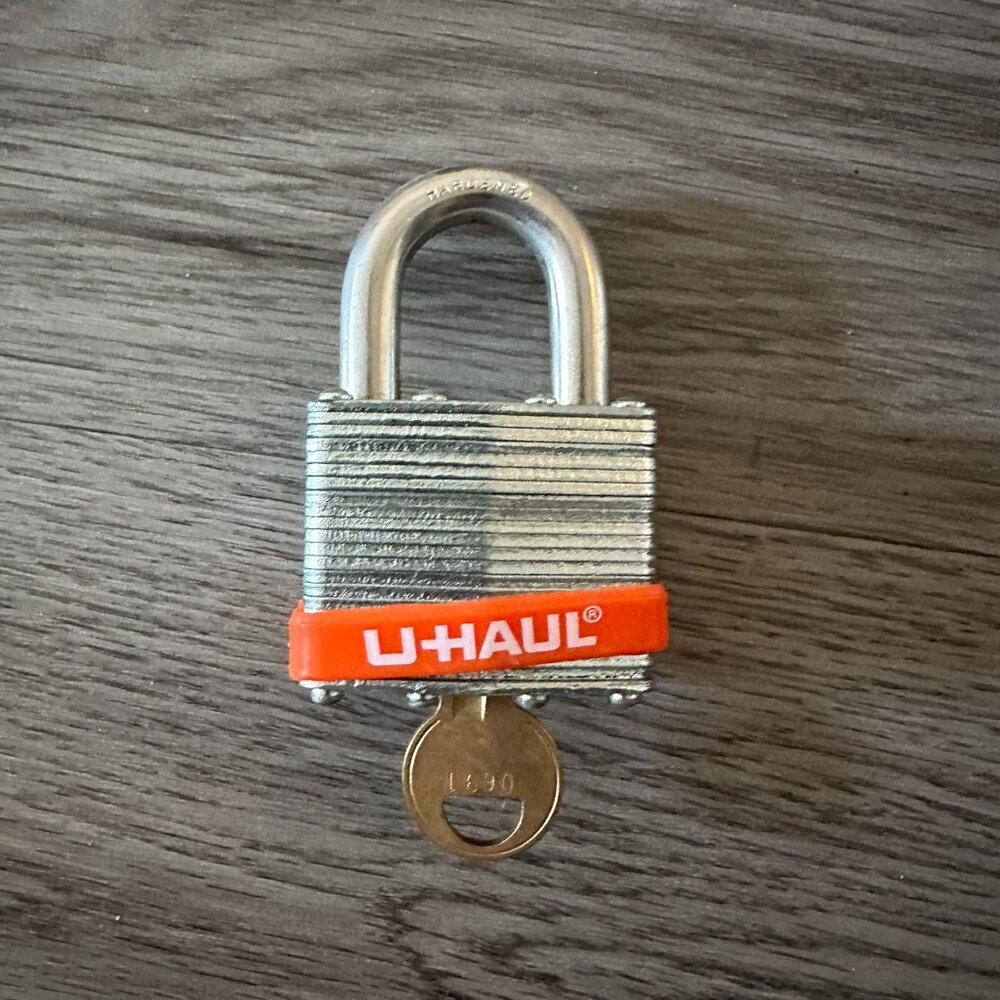 Steel Security Pad Lock with Key - U-Haul